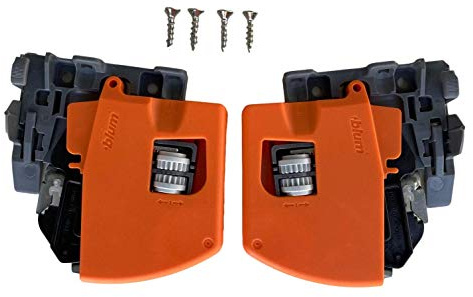 Blum Side to Side Adjustable Locking Device for 563/569 Series TANDEM drawer slide - 2 Pair (4 pieces) with Installation Screws