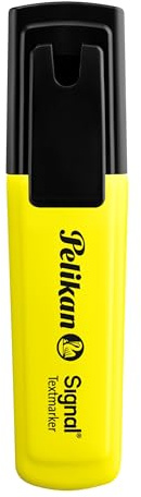 Pelikan Textmarker Signal Leucht-Gelb, 1 Stück, mit Keilspitze | Pelikan Textmarker Signal Leucht-Gelb, 1 Stück, mit Keilspitze