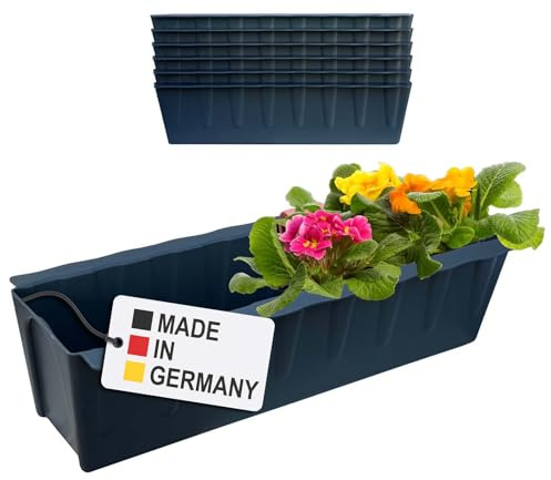 6 Europaletten Blumenkasteneinsätze 37,3cm Paletten Pflanzkasten Anthrazit | Hossi's Wholesale Europalette, Pflanzkasten, Made in Germany, Kunststoff