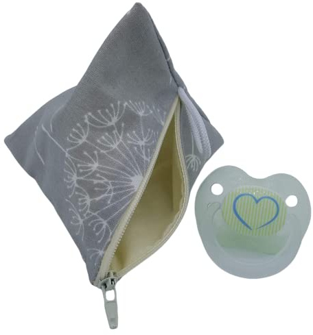 Aufbewahrung Schnuller-Tasche XL für 2-4 Nuckel Pusteblume