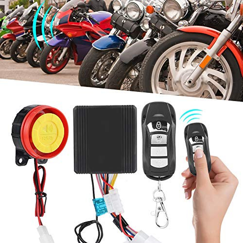 BOROCO 12V Sistema De Alarma De Seguridad Antirrobo Inalámbrico Universal Para Motocicleta Con 2 Controles Remotos