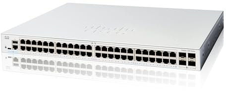 Cisco Catalyst 1200-48T-4X Smart Switch, 48 porte GE, 4 porte SFP+ 10GE, protezione limitata a vita (C1200-48T-4X)