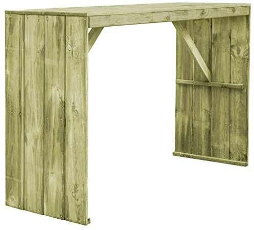 ULUYYUC Campingtisch Partytisch Klapptisch CafetischBartisch 170x60x110 cm Imprägniertes Kiefernholzgeeignet für Balkone, Terrassen und Laubengänge