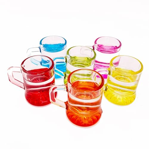 Carlso Bunte Schnapsgläser, Shotgläser 2-3cl mit Henkel (12)