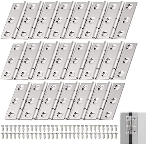 Türscharniere, Klappbar, Edelstahlscharniere, Passendes Türscharnier, Shaniere, Klappscharniere Für Türen, Passendes Türscharnier Für Wärmende Hardware, Kleiderschrank, Schrank, Tür, Schublade, 20 Stü