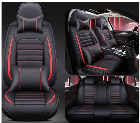 ZWBC Full Set Auto Sitzbezüge für VW T5 T6 Multivan/MK6, Universal wasserdicht PU Leder Autositzbezüge,A
