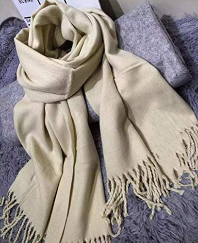 TQVLNMCR Schal Herbst und Winter einfarbig Kaschmirschal Männer und Frauen Schals erhöhen die Verdickung Schal Hijab Schal