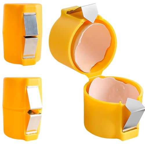 Zolunu Egg Shell Opener 2 Pcs Egg Topper Cutter Tool Egg Cracker Tool Egg Peeler Tool Handheld Egg Topper Cutter Tool Easy Egg Cracker Tool for Home Kitchen and Restaurant