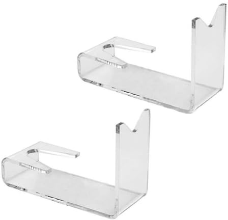 DONGKER Supporto per Pistole, 2 Pezzi Porta Pistola in Acrilico Trasparente, Supporti per Pistole Revolver, Modello di Pistola Giocattolo