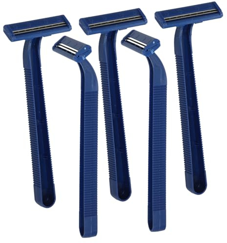 DRESSOOS 24 Pièces Rasoir Jetable Femme Manuel Acier Inoxydable Sécurité Rasage Doux Multifonction Léger Portable