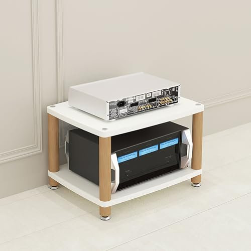 Medienständer, Audio-Rack, bodenstehendes Audio-Rack, Gaming-Regal, AV-Medienständer mit Steckdosenleisten, Hochverstärker-Rack-Regal/Audio-Video-Regal, für Besprechungs-, Wohn- und Aufnahme