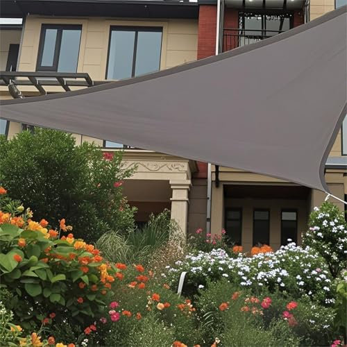 Ventouse Sonnensegel Wasserdicht 3x3x3m für Außenbereich: Dreieckig Sonnenschutz Windschutz Segel 95% UV Schutz im Beschattungsnetz nkl Befestigungsseile für Garten Terrasse Balkon