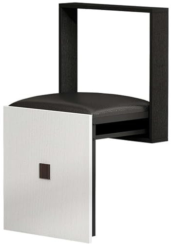 Faltbare Duschbank, Wandmontage, Klapphocker, Massivholz, unsichtbarer Sitz für Eingangsbereich, Küche, Bad, Flur, platzsparendes Design, langlebig und stilvoll