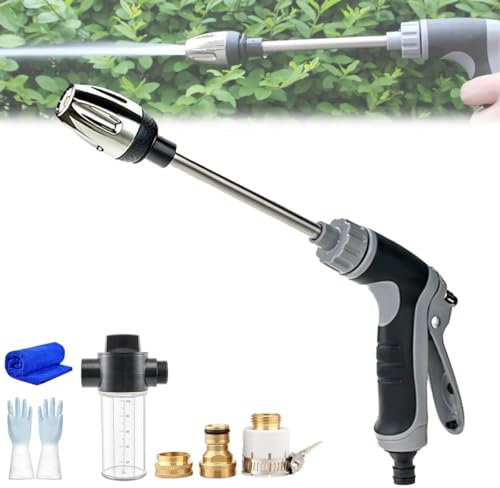 Waterblitz Pressure Washer, Water Blitz High Pressure Water Gun, Hose Attachment with Nozzle, Three Spray Modes, Portable Power Washer Cleaner Hose Nozzle for Car, Floor, Garden, Patio
