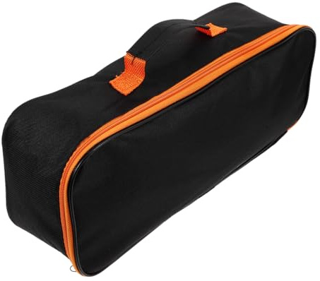 Gatuida BBQ Tool Storage Bag, Portable Oxford Cloth Grill Utensil Holder with Zipper, Large Capacity Carry Organizer for Camping Picnic Barbecue Party, Black