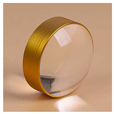 XDLEDMKIZ 2.95”Dome Magnifier Optical Glass Portable Paperweight Magnifying Glass,Extremely Clear Magnifying Glass Dome