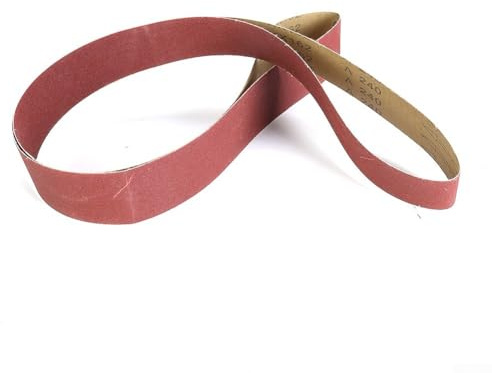 Schleifbänder für zwei x 72 Bandschleifer, 5 x 182 cm, Schleifbänder mit feiner Körnung (180800), Aluminiumoxid-Schleifpapier für Holz, M, 6 Stück