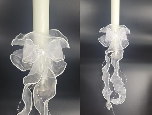 Kerzenschleife für Taufkerzen/Kommunionkerzen ; 3-5 cm ; S 16