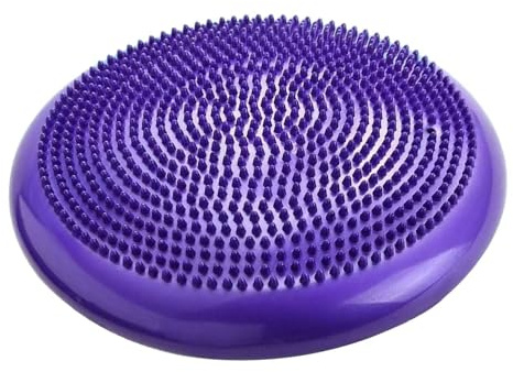 Stabilitetsskiva – 13,39x13tum Core Stability Trainer, Portable Wobble Disk, Heavy Duty uppblåsbar balanskudde | Texturerade, halkfria sensoriska nubbar för att stärka skrivbordsklassrummet för barnyo