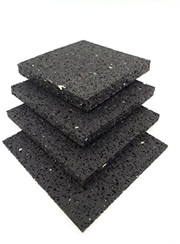 80x80x3 mm Terrassenpad 100 Stück Terrassenbau Terrassenpads Gummiunterlage