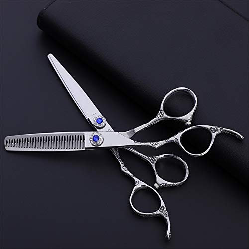 WYGC Scissors Friseurscheren Haarschere Haarschneideschere Linkshänder-Serie Scharfer und Präziser Schnitt Friseurschere für Friseur, Salon und Heimgebrauch 6,0 Zoll Pflaumeblume