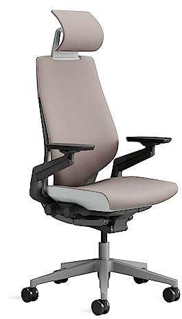 Steelcase Ergonomischer Bürostuhl: Gesture, 360°-Armlehnen, Linse | Leicht montierbar, Universalrollen, Premium-Materialien, bis 180 kg und 190 cm, sitzkomfort
