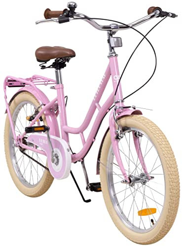 Actionbikes Kinderfahrrad Retrostar 20 Zoll - Kinder Fahrrad für Mädchen - Von 6-9 Jahren - V-Brake Bremse - Freilauf - Kettenschutz - Fahrräder - Laufrad - Kinderrad