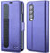 OCASE Hülle Samsung Galaxy Z Fold 4 5G Handyhülle mit [S Pen Halter] [Vorderseite Displayschutz] [Premium PU Leder] [Kartenfach] RFID Schutz Lederhülle Kompatibel für Galaxy Z Fold4 Violett
