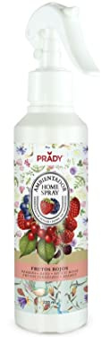 PRADY - Ambientador Casa Spray Frutos Rojos - 220ml - Esencia Jugosa y Dulce