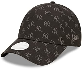 New Era New York Yankees MLB Monogram Black 9Forty Adjustable Women Cap - One-Size