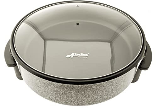 Elektrische Pizzapfanne Partypfanne 42x9cm Antihaft Beschichtet 1500 Watt