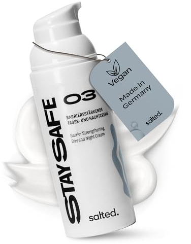 salted. Barrierestärkende Tages- und Nachtcreme | 50 ml | Schutz der Hautbarriere | Feuchtigkeit ohne zu fetten | Pflegende Gesichtscreme | Trockene und sensible Haut | Vegan | Joyful