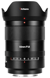 7artisans AF 50mm F1.8 Standard Full Frame Lens E-Mount APS-C Compatible for Nikon Z5 Z6 Z7 Z6II Z7II Z9, Black