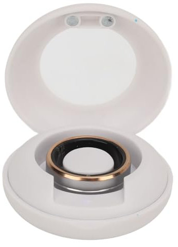 Buachois Fitness Smart Ring,Ceramic Stainless Steel Sleep Tracking Wearable Fitness Trackers for Women,IP68 Waterproof Intelligent Health Ring Fitness Tracker for Men and Women(8)