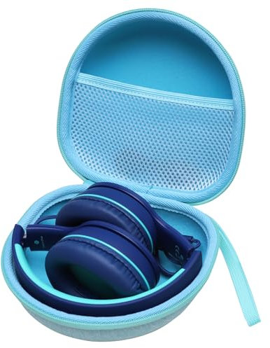 L LTGEM Hard Case Headphone Case Compatible with Soundcore Anker Q20i /JBL Tune 520BT /Rebocico/KVIDIO/Beats/JLab/RORSOU/TOZO Noise Cancelling Foldable Headphone Case, Mint Green (Case Only)