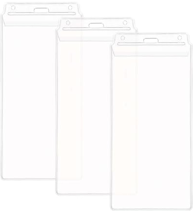 Konzert Ticket Hülle für Konzertkarten und Konzerttickets 103 x 205 mm [3 Stück] Ausweishülle für Sportveranstaltungen Tickets