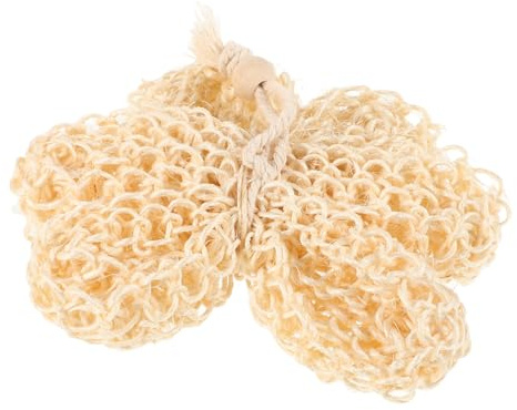 DEARMAMY Bola de Ducha Exfoliante de Sisal para Baño Corporal, Esponja Natural Beige que Promueve la Circulación y Elimina Impurezas, Adecuado para Adultos