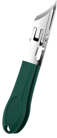 Cortauñas inclinado para uñas de los pies - Tijeras ergonómicas para uñas de los pies con curvas, cuidado de uñas encarnadas para personas mayores, cortacutículas, protección contra salpicaduras, para