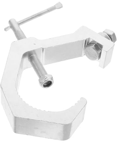 BESPORTBLE Heavy Duty Aluminum Lighting Clamp Stage Light Hook Load Bearing for Moving Head Beam Bar Lights Fit for Clubs Events and Stage Lighting Fixtures