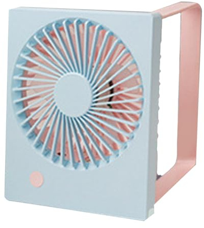 YWBL-WH Ventilador de Escritorio USB, Ventilador de Mesa Personal Silencioso, Plegable, Recargable, 1200mAh, para Oficina, Dormitorio, Escritorio de Computadora y Viajes