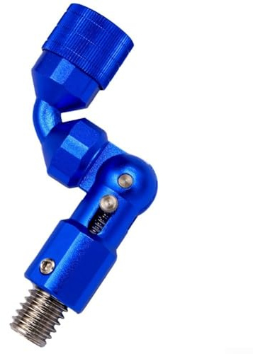 Jonikuper Fishing Landing Net Adapter, 12mm (/2 Inch) Folding Joint for Aluminum Alloy, Compatible with 12mm Thread, Red/Grey/Blue/Yellow(Blue)
