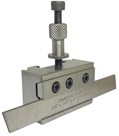 T63 Parting Holder for Quick Change Tool Post | Lathe Spare Holder with 1/8 Parting Blade