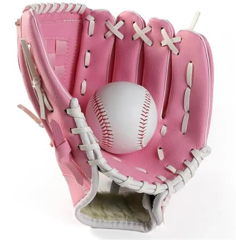 FonHNDG Basebollhandske förtjockade basebollhandskar softball för fältkastare barn tonåringar vuxna kostymer 9,5/10, 11, 12, tum