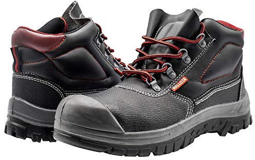 Bellota 7230341S3 - Botas de Seguridad Classic de Hombre y Mujer (Talla 41) de Piel Hidrofugada con Forro Acolchado Transpirable y Puntera ReforzadaBotas reforzadas (piel), Negro.