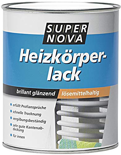 Super Nova Heizkörperlack innen lösemittelhaltig brillant Weiß glänzend 0,75L