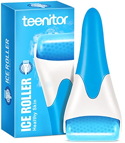 Teenitor Rouleau de glace pour massage du visage et des yeux Pour soulager les douleurs musculo-métacarpiennes et la migraine