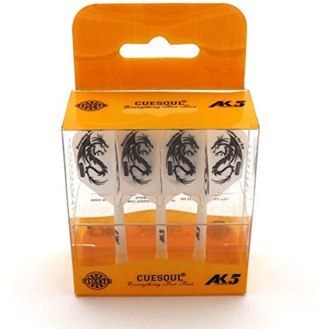 CUESOUL ROST personalisierte integrierte Dartpfeile Schäfte und Darts Flights Medium, Set von 3 Stück Drachen Pattern (CSAK-5JL2-L)