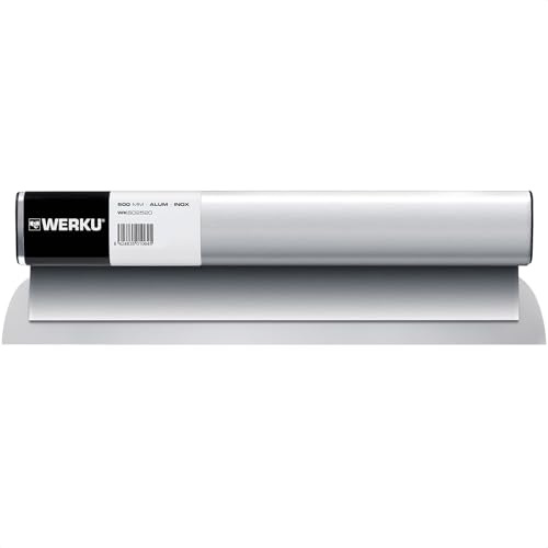 Werku WK602520, Espátula Emplastecer, Calidad Profesional, Largo 500 mm, Ancho 85 mm, Grosor 0.5 mm