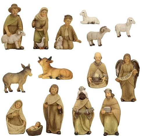 dekoprojekt Krippenfiguren modern, gebeizt