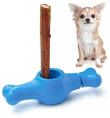 ChewEasy Soporte Interactivo para Palo de Perro – Color Brillante, Forma de balancín (pequeño)